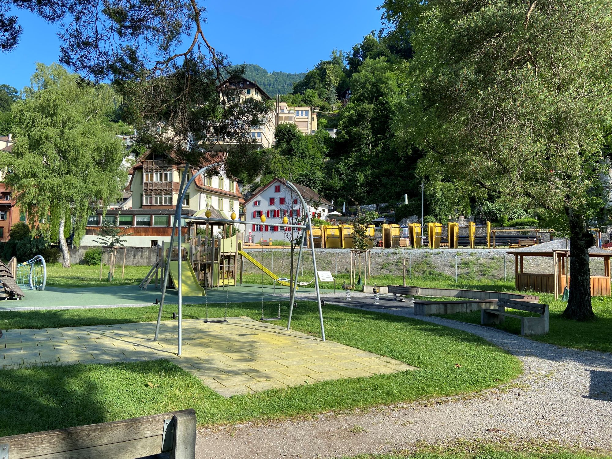 Weesen Spielplatz Juni 25 Klein