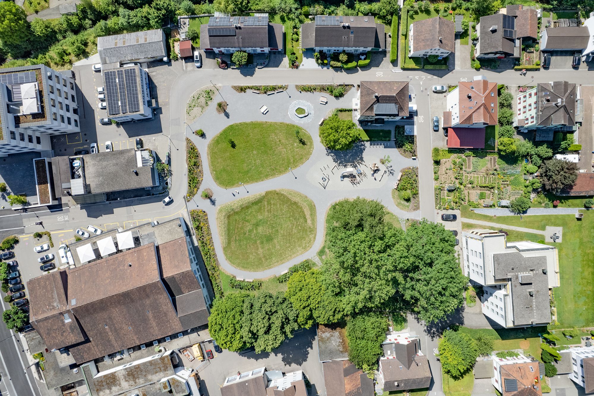 Uzwil Schifflipark Von Oben